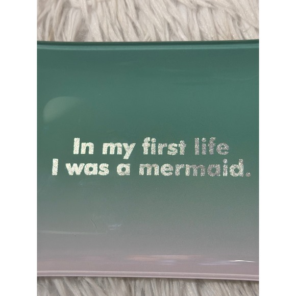 Fringe Studio Mermaid Ombre Glass Trinket Dish Jewelry Tray Gift NEW - Picture 4 of 8
